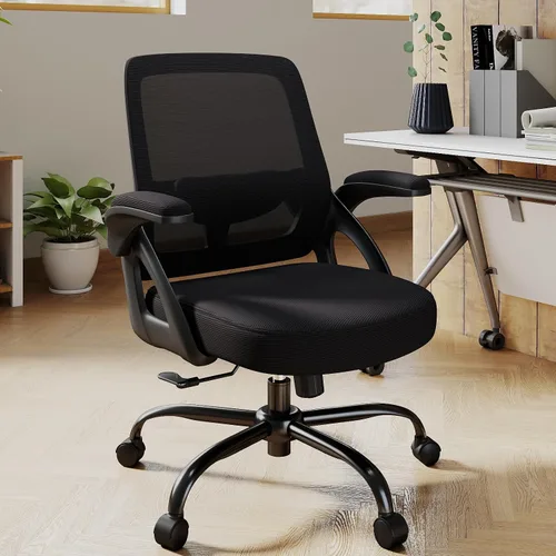 Vista 2 de AnyGod Silla de oficina grande y alta, 400 libras, resistente, cómoda silla