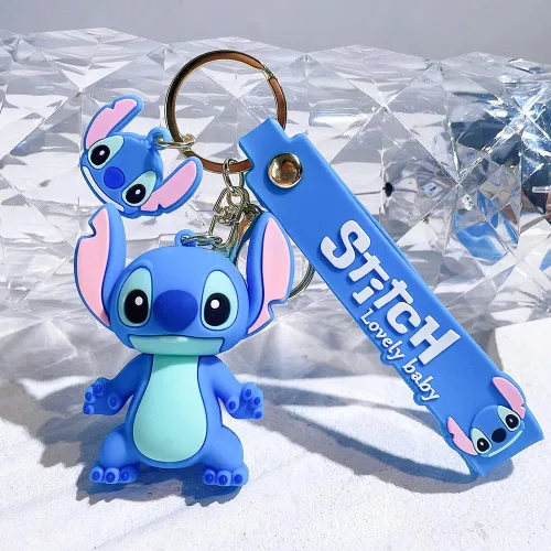 Vista 6 de feimeng jewelry Llavero de silicona con bonito diseño de anime, colgante de PVC, accesorio para muñequera para niños, regalos