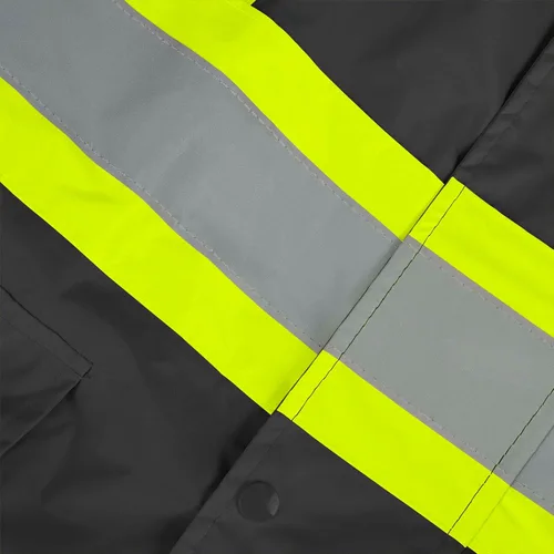 Vista 12 de Pioneer - Traje de lluvia de seguridad impermeable, ligero y de alta visibilidad, ropa de trabajo reflectante para lluvia, para adultos