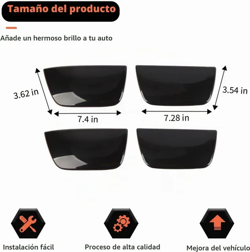 Vista 5 de RT-TCZ Cubierta Protectora de Moldura de Lámpara de Luz Trasera Ahumada Negra Accesorios de Decoración para Chevrolet Chevy Camaro 2010-2013