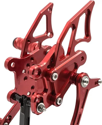 Vista 5 de PROCNC Billet Juego de estriberas traseras para motocicleta, reposapiés totalmente ajustables, apto para YZF R25 R3 2014-2021 MT-25 MT-03 MT25 MT03