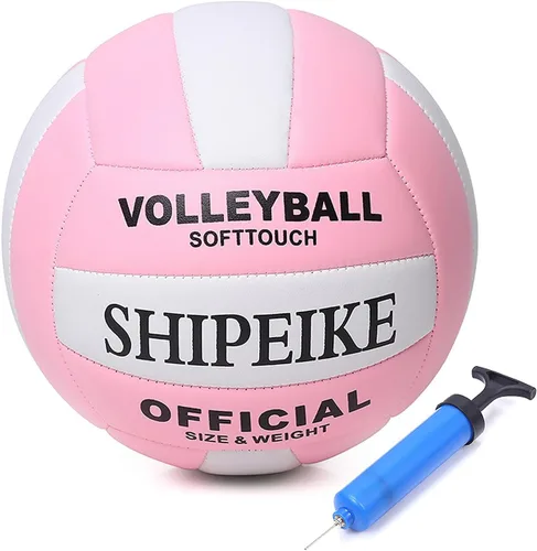 Vista 12 de ABAJI Pelota oficial de voleibol más gruesa de poliuretano impermeable antiexplosión 15+ años para niños y niñas, juego de entrenamiento