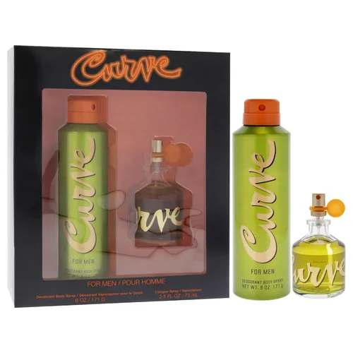 Vista 3 de Curve for Men - Fragancia para hombre, estuche de regalo para hombre, 2 piezas