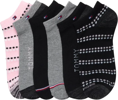 Vista 3 de Tommy Hilfiger Calcetines para mujer Forros ligeros invisibles (paquete de 6)