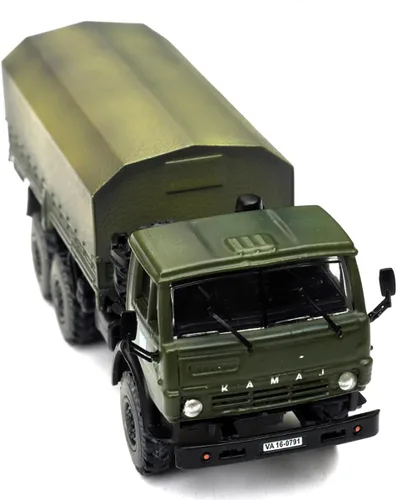 Vista 4 de Kamaz 4310 Camión de transporte verde (desgastado) Fuerzas terrestres ucranianas 1/72 Modelo fundido a presión por Legion LEG-12061LD