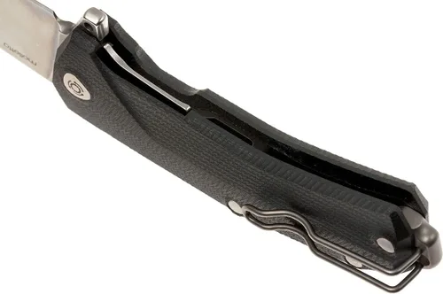Vista 5 de LionSTEEL KUR EDC - Cuchillo plegable, hoja de acero lavada a la piedra de Sleipner