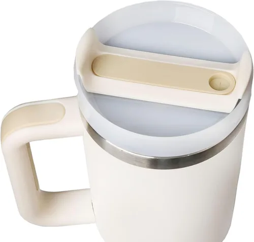 Vista 4 de Tapa de vaso de 40 onzas para Stanley, a prueba de derrames, resistentes a salpicaduras, funda de repuesto para accesorio de copa Stanley