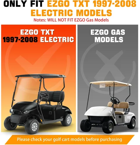 Vista 2 de EZGO Kit de mantenimiento de tambor de freno para 1997-2008 EZGO TXT eléctrico con carrito de golf, tambores de cubo de freno y zapatas de freno
