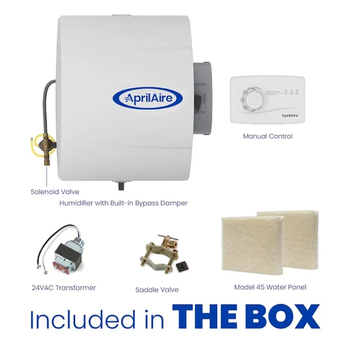 Vista 6 de AprilAire 400M Humidificador para toda la casa, humidificador manual para ahorrar agua, humidificador para toda la casa de gran capacidad