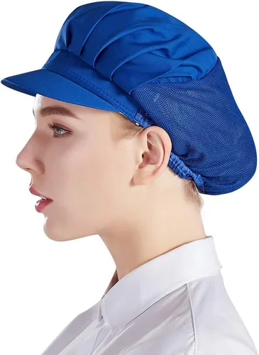 Vista 11 de Nanxson 3 piezas Gorra de chef para cocina, gorro de cocina, redes para el cabello de malla, servicio de alimentos CF9033 Negro*3 piezas