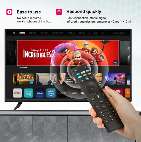 Vista 4 de Para control remoto vizio smart tv, XRT140-Remote- Reemplazo aplicable con todos los Smart TV VIZIO