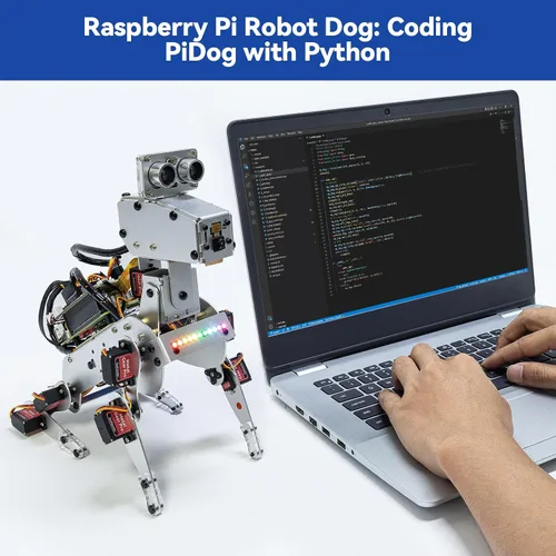 Vista 8 de SunFounder PiDog AI Robot Dog Kit para Raspberry Pi 5/4/3B+/Zero 2W, Openclaw LLMs ChatGPT/Gemini/Grok, reconocimiento de voz y video, pitón