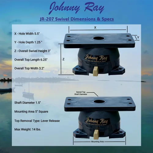 Vista 4 de Johnny Ray JR-207 - Soporte para buscador de peces y montaje de profundidad