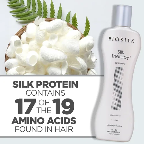 Vista 7 de Biosilk Silk Therapy Champú limpiador 12 onzas, paquete de de 1