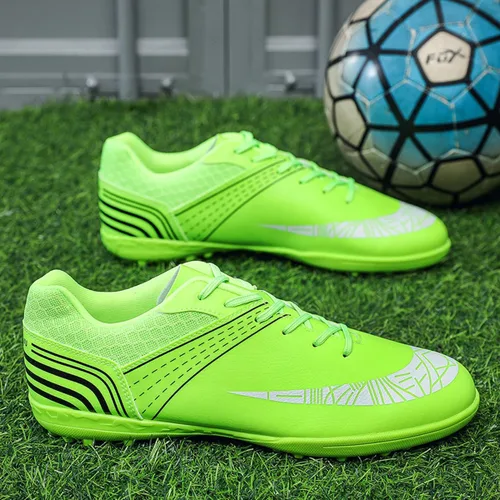Vista 2 de Josaju Zapatos deportivos de fútbol para hombre y mujer, para deportes al aire libre, interiores, correr, caminar, zapatos de fútbol