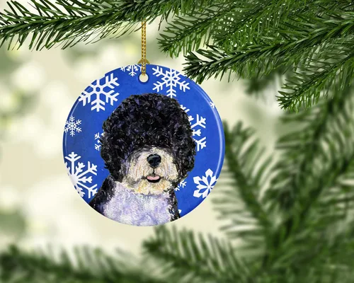 Vista 155 de Caroline's Treasures Cavalier Spaniel - Adorno de cerámica para colgar en el árbol de Navidad, para el hogar, Navidad, fiestas, regalo, 3 pulgadas