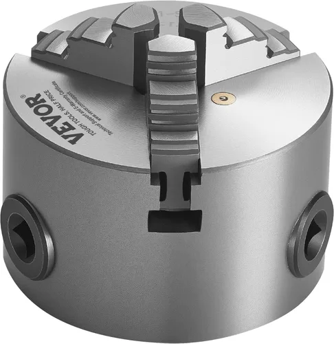 Vista 9 de VEVOR - Portabrocas para torno de 3 mandíbulas, 7,62 cm (80 mm), Portabrocas autocentrante, Rango de sujeción de 2-63 mm (0,08-2,48 pulgadas)