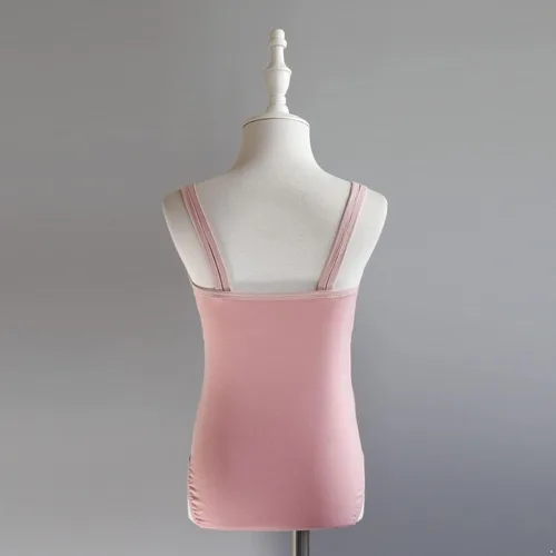 Vista 3 de Doomiva Leotardo sin mangas para niñas, para gimnasia, atlético, ballet, leotardos de baile, mono