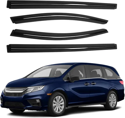Vista 35 de Canvcle RAV4 Protectores de lluvia – Viseras de ventana para Toyota RAV4 2006-2012, deflectores de viento de ventana lateral con cinta para montaje