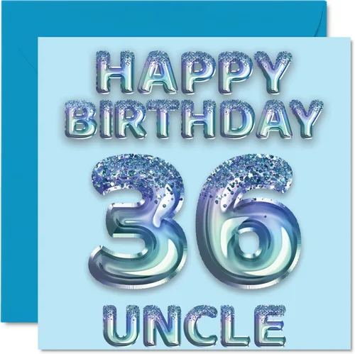 Vista 33 de Stuff4 Tarjeta de primer cumpleaños para niños, globo de fiesta con purpurina azul, tarjetas de feliz cumpleaños para niño de 1 año, nieto, hijo, 57