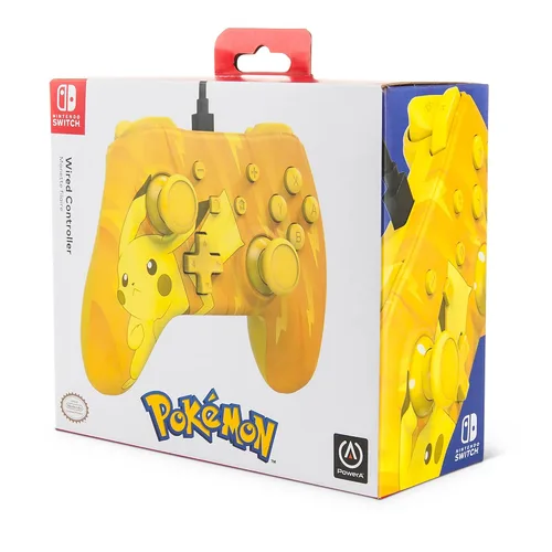 Vista 8 de PowerA Wired Controller for Nintendo Switch - Pokémon Pikachu Static, Gamepad, Game controller, Wired controller, Officially licensed