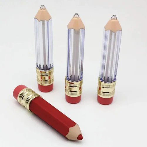 Vista 3 de DOITOOL 20 unidades de mini recipientes vacíos de brillo de labios reutilizables transparentes en forma de lápiz vacío para brillo de labios frascos