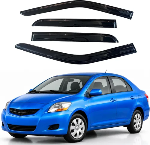 Vista 245 de Visera de ventana IG para Ford Focus Sedán y Hatchback 2012-2018, Protector de ventana lateral para lluvia y viento estilo Mugen, extra duradero