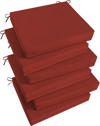 Vista 49 de Basic Beyond Juego de 4 cojines para sillas de exterior, cojines de exterior para muebles de patio, cojines resistentes al agua para sillas de patio