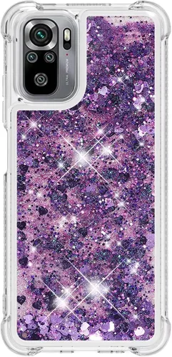 Vista 54 de Funda de silicona transparente con purpurina para Xiaomi Redmi A1 Bling Liquid Clear Star Heart Silicone Bumper a prueba de golpes, funda Azul
