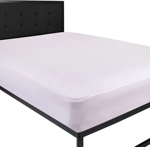 Vista 2 de EMMA + OLIVER Protector de colchón hipoalergénico 100% impermeable, lavable a máquina, parte superior de algodón liso, sin vinilo