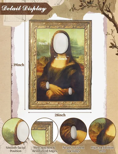 Vista 4 de Disfraz de pinturas famosas para adultos, divertidos disfraces