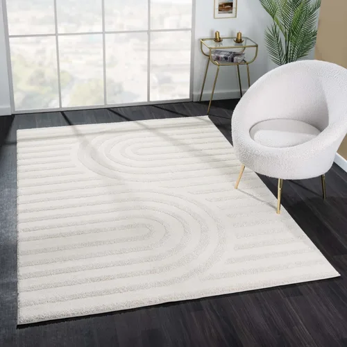 Vista 12 de LUXE WEAVERS Alfombra geométrica moderna color crema 2x3