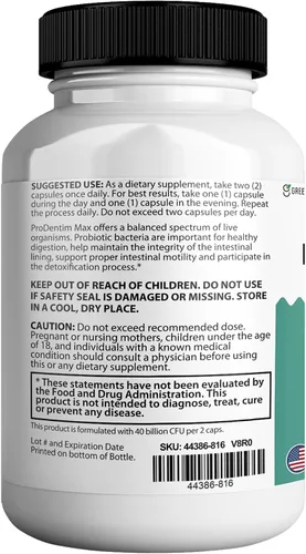 Vista 6 de Max for Gums and Teeth Health – 40 mil millones de UFC Probióticos orales avanzados, soporte para el aliento fresco, 60 cápsulas (paquete de 1)
