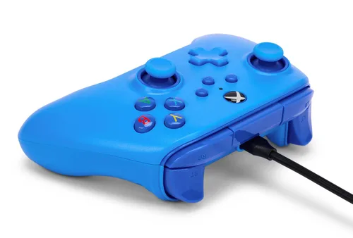 Vista 7 de PowerA Wired Controller for Xbox Series XS - Blue, gamepad, video gamegaming controller, works with Xbox One, Officially Licensed