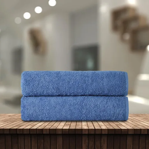 Vista 2 de Towels Beyond - Juego de 2 toallas de baño ultrasuaves de alta calidad, fabricadas con 100% algodón suave, altamente absorbentes y cómodas, ideal