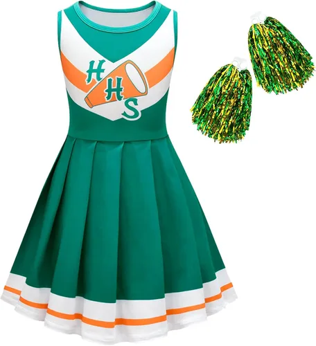 Vista 2 de Vestidos de animadora para niñas lindo disfraz de animadora de Halloween