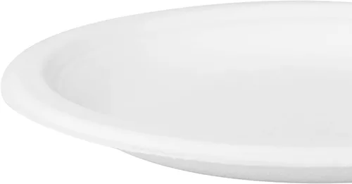 Vista 7 de KARAT EARTH Platos compostables de bagazo - Biodegradables, naturales, aptos para microondas, sin PFAS, 6 pulgadas, caja de 1000