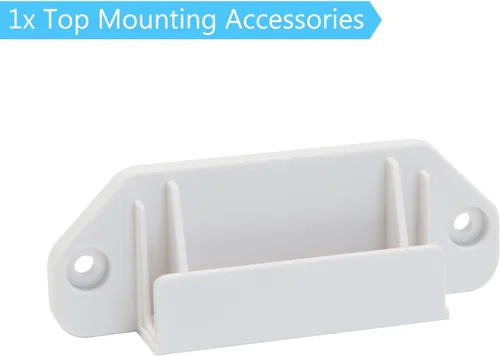 Vista 5 de KISKIZ Kit de piezas de repuesto para puertas retráctiles para bebés, extra anchas, juego completo de accesorios de montaje en pared, accesorios