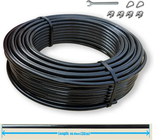 Vista 8 de Cable de polea para gimnasio en casa, cable de repuesto para máquina de cable de polea, longitud de la cuerda de alambre de 65.6/98.4 pies