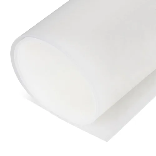 Vista 10 de Exactly Rubber - Hoja de silicona translúcida, durómetro de 50 A, semiclara, resistente a -80 a 450 F, mantel individual de grado alimenticio