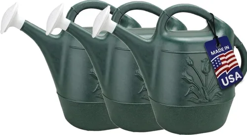 Vista 14 de PMU Regadera de 2 galones - Regadera de jardín para plantas de interior y exterior - Regadera de plástico con cabezal de rociador desmontable