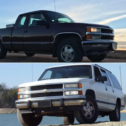Vista 5 de Lente ahumada compatible con GMC Chevy C/K 1500/2500/3500 1995 1996 1997 1998 GMC Chevy C/K 1500/2500/3500 para luces de estacionamiento de esquina