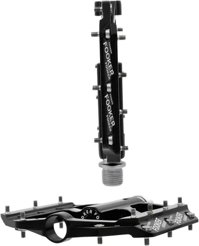 Vista 4 de FOOKER Bike Pedals Non-Slip Aluminum Alloy MTB Mountain Bike Pedals 3 Bearing 9/16" for Road BMX MTB Bikes