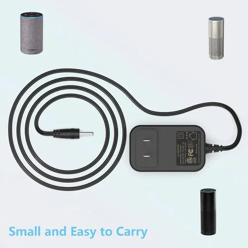 Vista 7 de Cable de alimentación de cargador de 21 W compatible con Echo Alexa de 1ª y 2ª generación, Echo Show (1ª generación), Echo Plus (1ª generación)