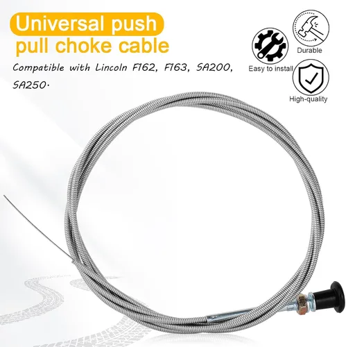 Vista 4 de Carburador universal Push Pull Choke Control Cable para 60-122 60122 290-835 290835 Tractor cortacésped 96" Conducto Go Kart Carts Mini Bike Oregon