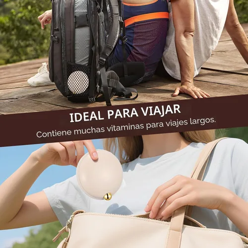 Vista 7 de iplusmile Organizador de píldoras de viaje, 4 compartimentos, pastillero portátil, caja de medicina diaria para vitaminas grandes, contenedor a