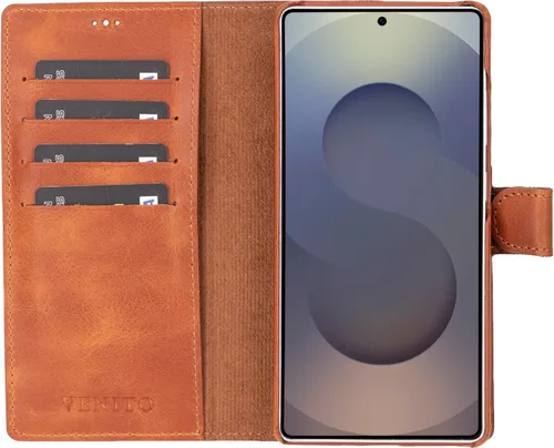 Vista 41 de Venito Florence - Funda de piel compatible con Samsung Galaxy S9, extra segura con bloqueo RFID, cartera desmontable para teléfono (gris decolorado)