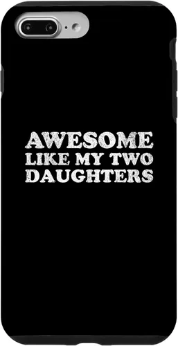 Vista 12 de Awesome Like My Two Daughters for Funny Mom Dad Parent Case for iPhone XR