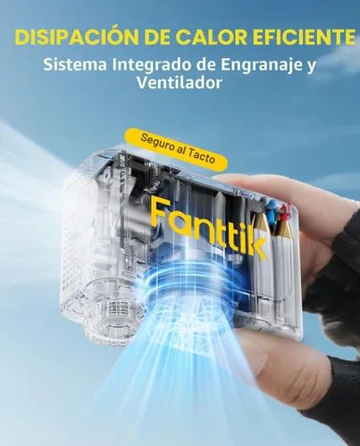 Vista 8 de Fanttik X10 Ace Mini Bomba de Bicicleta con Medidor, Bomba de Bicicleta Eléctrica Pequeña de 120 PSI con Válvula Presta y Schrader, Parada