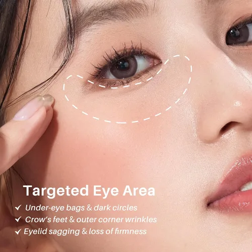 Vista 4 de SPODARE Crema de ojos con cafeína, crema debajo de los ojos para ojeras, bolsas hinchadas y hinchadas, líneas finas de arrugas, suero de rodillo